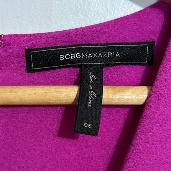 BCBG MAXAZRIA WOMEN’S HIGH LOW PURPLE DRESS - Picture 7 of 8